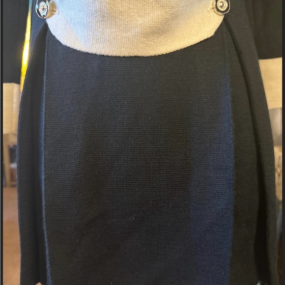 Vintage Moschino Jeans Sweater Knit Black Dress L (fits S/M) - Picture 6 of 13